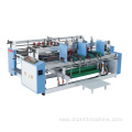 Semiautomatic 2 pieces carton box folding gluing machine